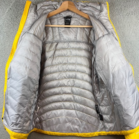 The North Face 700 Fill Down Puffer Jacket Women's Bright Yellow Full Zip M - Picture 11 of 13